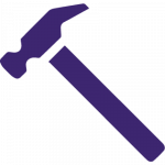 purple hammer icon 2