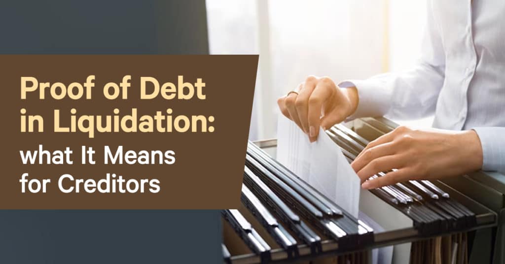 Proof of Debt in Liquidation